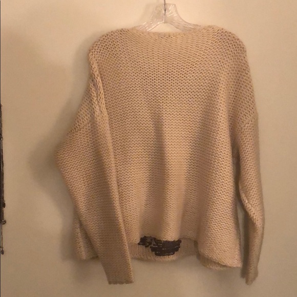 NWOT ANTHROPOLOGIE Mes Demoiselle Embroidered Hand-knit Floral Motif Sweater - Picture 8 of 8